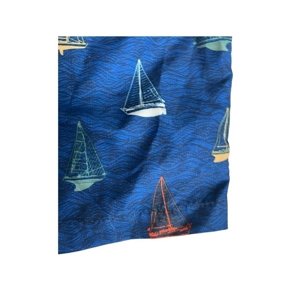 Basic Editions Blue Sailboat Swim Trunks Men’s Size XXL. RN#42000 - Picture 10 of 16